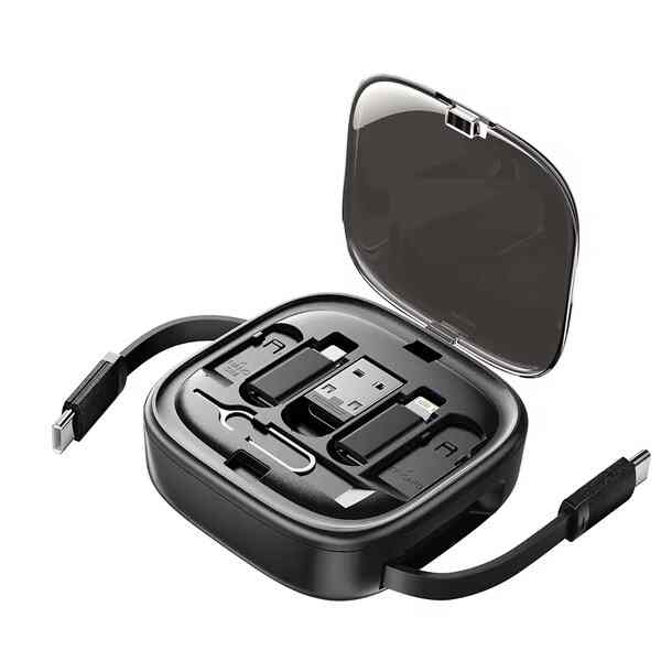 USB Type C To Type C Cable 60W Data Cord With Storage Box cover b